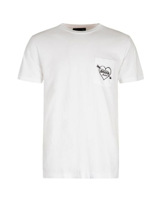 Local Authority White Cotton Crew-Neck T-Shirt for men