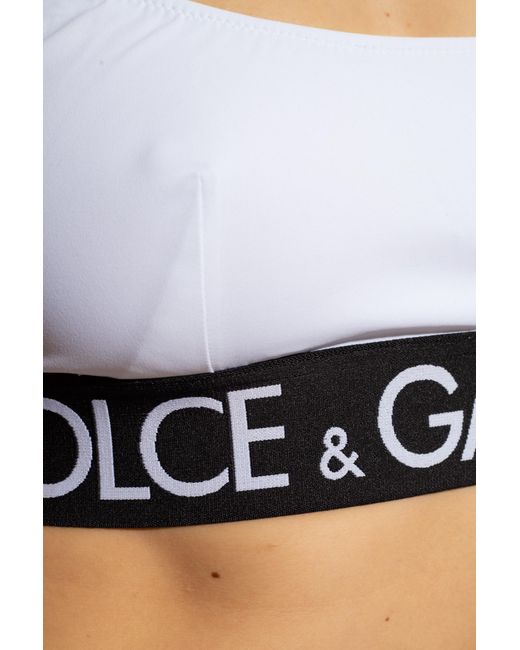 Dolce & Gabbana White Dolce & Gabbana Two-Piece Swimsuit