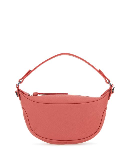 By Far Pink Leather Mini Ami Handbag
