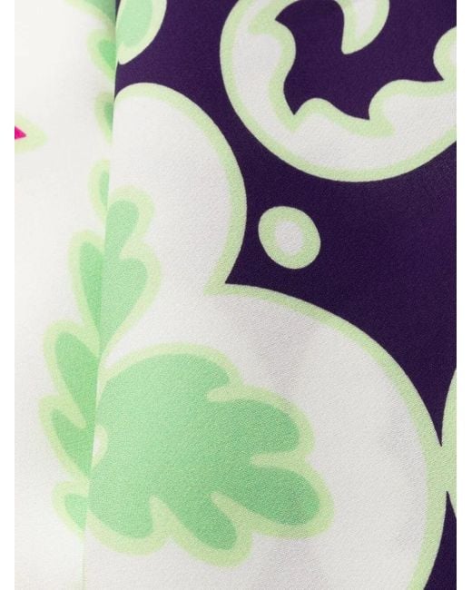 Valentino Blue World Arazzo-Print Mini Dress