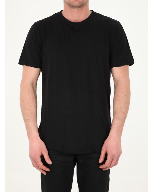 James Perse Black Cotton T-shirt for men