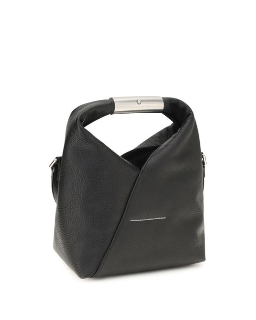 MM6 by Maison Margiela Black Handbag Japanese Mini Leather Calf Shoulder Bags