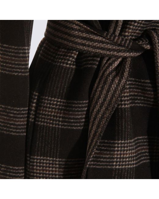 Twinset Black And Wool Coat