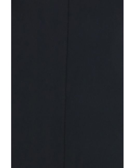 Khaite Blue Dress Roxanne Crepe Polyester