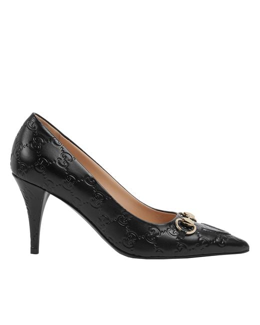 Gucci Black Pumps With Clamp