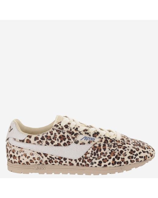 Autry Multicolor Sneakers Windspin Pony Skin Trainers