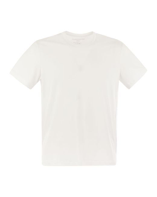 Majestic Filatures White Short-Sleeved T-Shirt for men