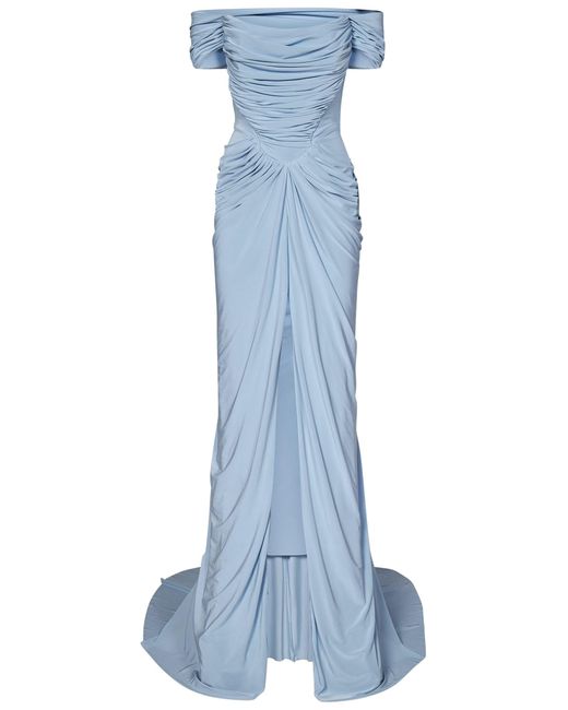 Rhea Costa Blue Long Dress