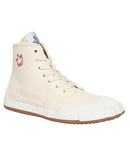 Vivienne Westwood Natural High-Top Sneakers