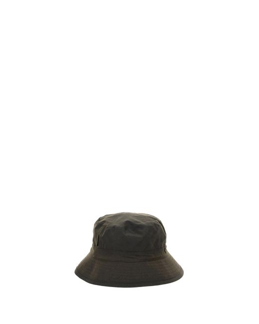 Barbour Brown Bucket Hat Cotton for men