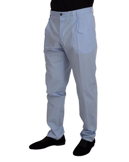 Dolce & Gabbana Blue Elegant Slim Fit Chinos for men