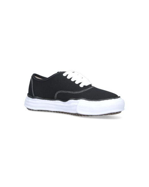 Maison Mihara Yasuhiro Black Cotton Upper Sneakers