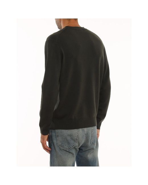 KENZO Black Wool Logo Sweater for men