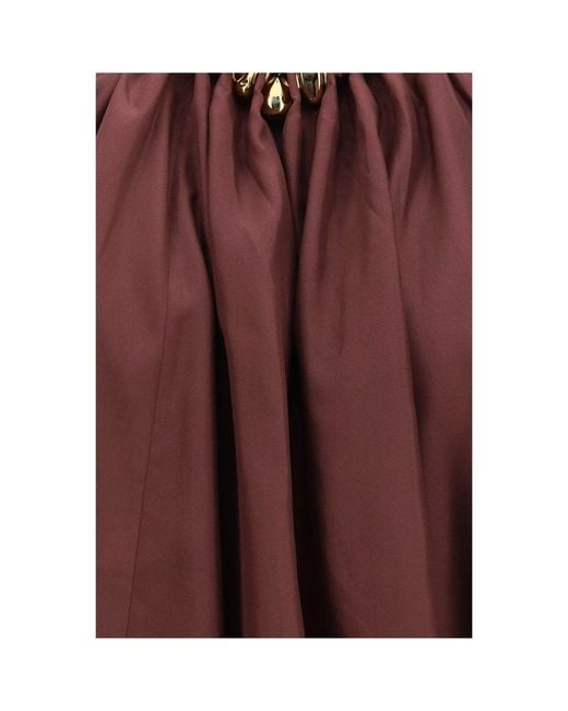 Zimmermann Brown Bordeaux Silk Blouse