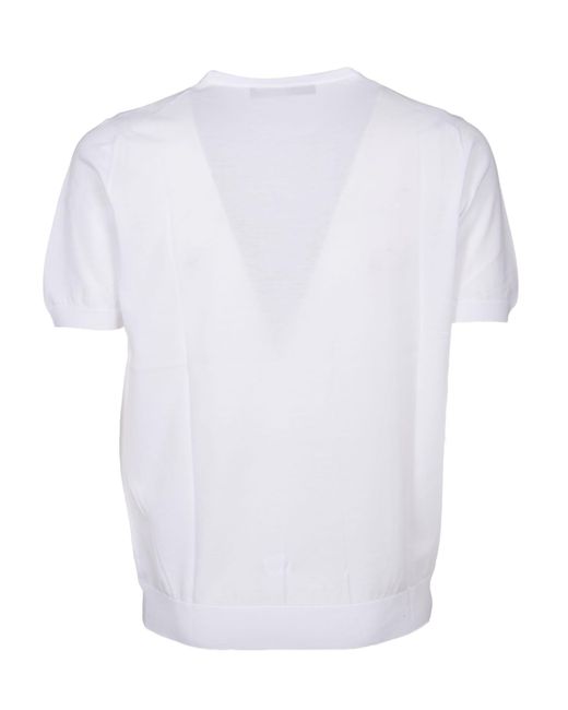 Tagliatore White T-shirt for men
