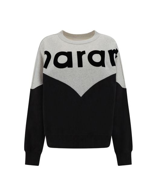 Isabel Marant Black Sweatshirt Houston Cotton Sweatshirts