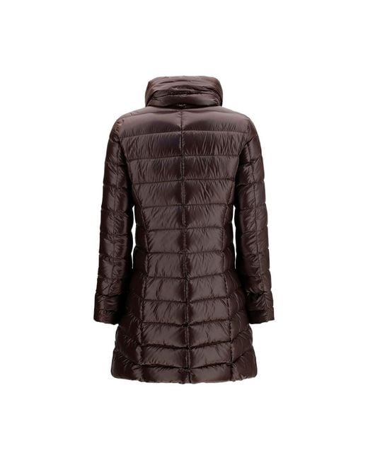 Herno Brown Polyamide Full-Length Jacket Clothing