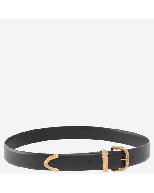 Pinko Black Leather Belt
