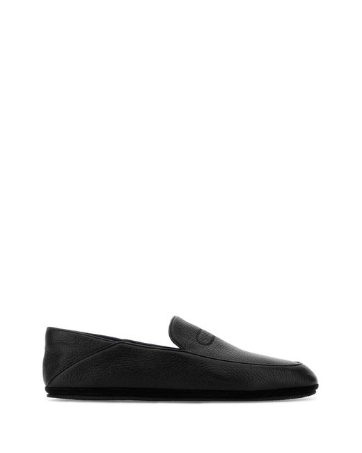 John Lobb Black Moccasters for men