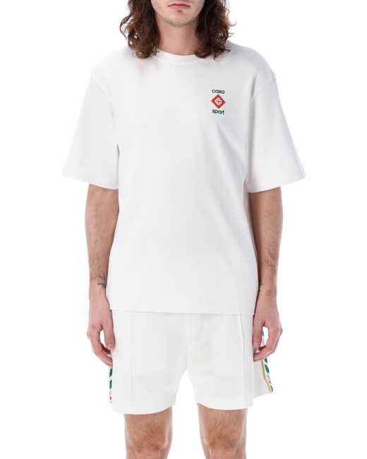 Casablancabrand White Casa Sport T-shirt for men