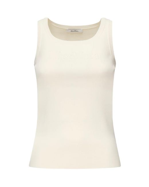 Max Mara Natural Viscose Crepe Top