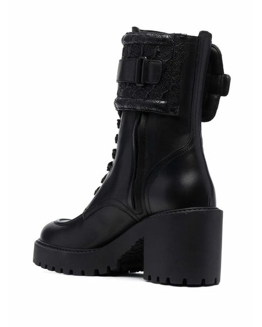 Ferragamo Black Shiraz Leather Boots