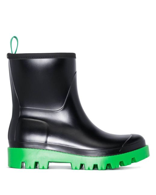 Gia Borghini Rubber Boots With Green 