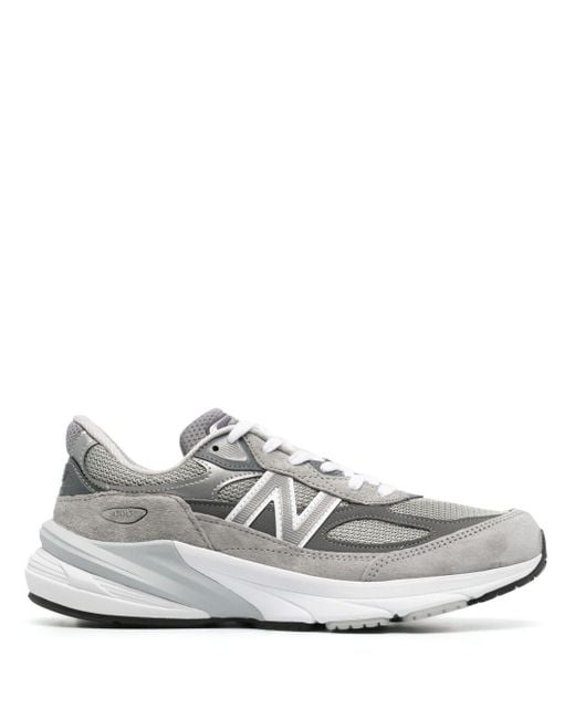 New Balance White Made In Usa 990v6 Sneakers - Women's - Calf Suede/rubber/fabric