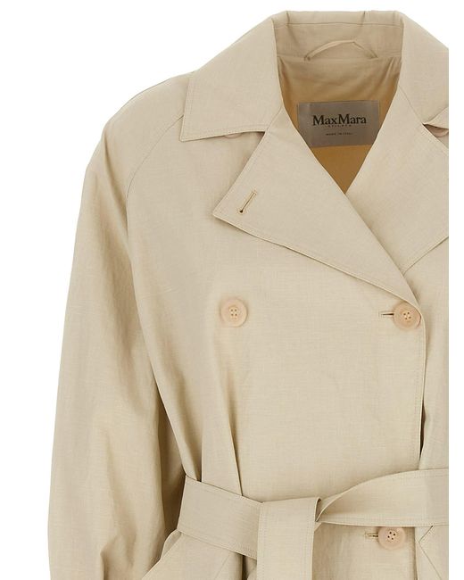Max Mara Natural Ronco Trench Coat