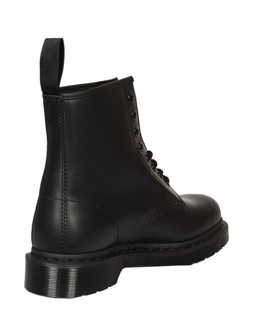 Dr. Martens 1460 Round Toe Lace Up Boots in Black Lyst UK