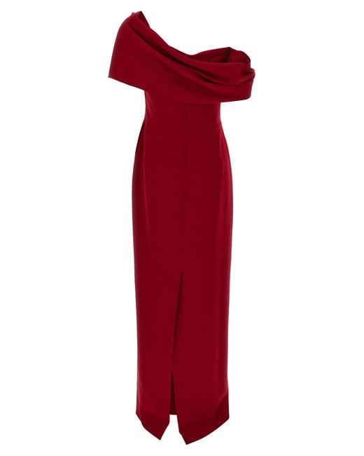 Carolina Herrera Red Column Dress
