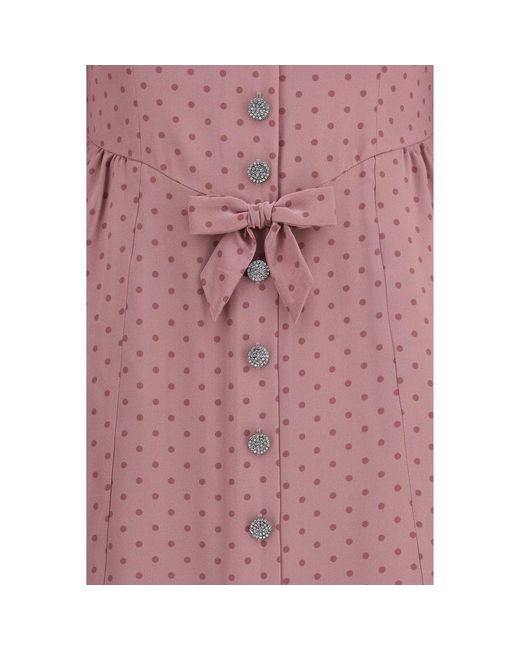 Alessandra Rich Pink Silk Casual Dress