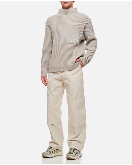 Stone Island Natural 325x4 Marina Trousers for men