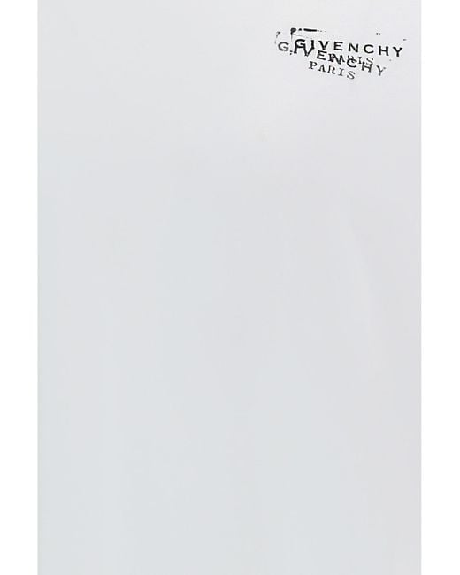 Givenchy White Logo Cotton T-Shirt for men