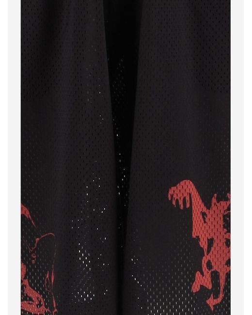 44 Label Group Black Y2K Cotton Shorts for men