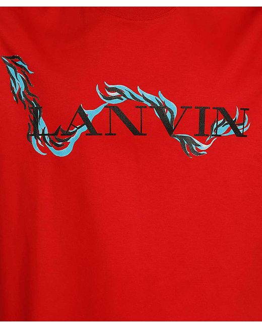 Lanvin Red Cotton T-Shirt