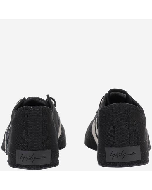 Adidas Black Y-3 Nizza Lo Sneakers Fabric Trainers for men