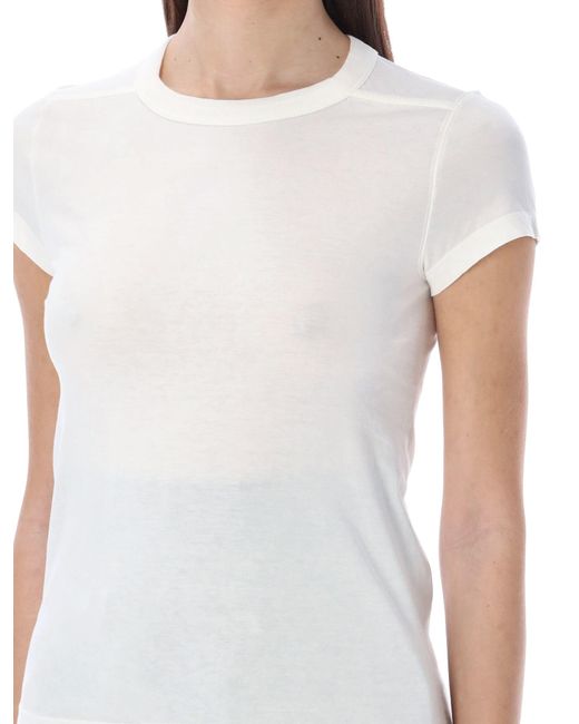 Rick Owens White Cropped Level T