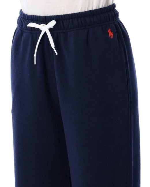 Polo Ralph Lauren Blue Wide-Leg Drawstring Track Pants