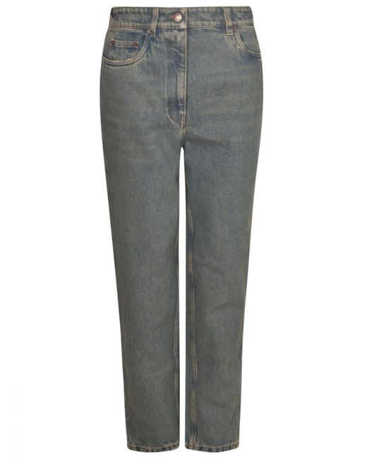 Prada Gray Fitted Classic Jeans