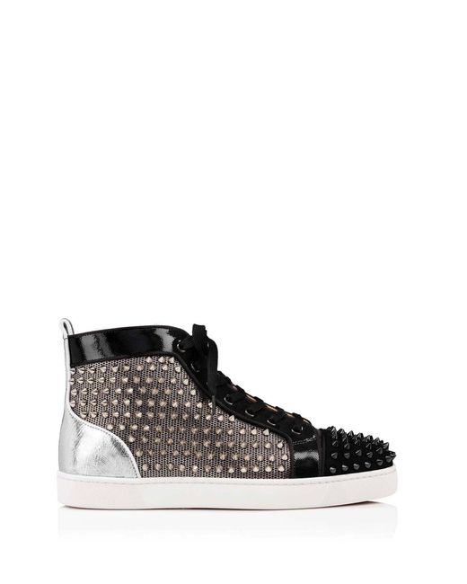 Christian Louboutin Louis Sneaker With Studs in White for Men | Lyst