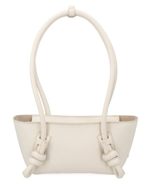 Hereu White Mini Bag Fleca Leather Shoulder