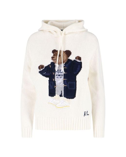 Ralph Lauren White Logo Hoodie