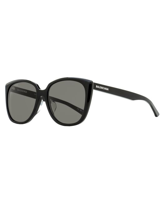 Balenciaga Black Alternative Fit Sunglasses Bb0175Sa 001 57Mm Plastic (Acetate)