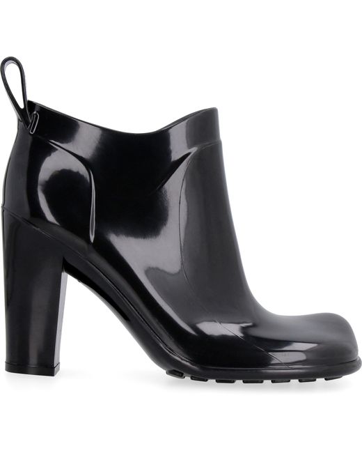 Bottega Veneta Black Shine Rubber Boots