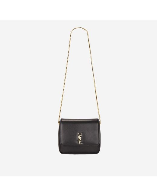 Saint Laurent Black Supple Shoulder Bag Leather