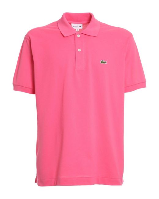 Lacoste Polo In Petit Pique Rosa 