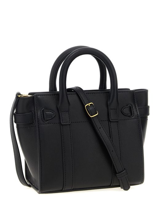 Mulberry Black 'Micro Zipped Bayswater' Handbag