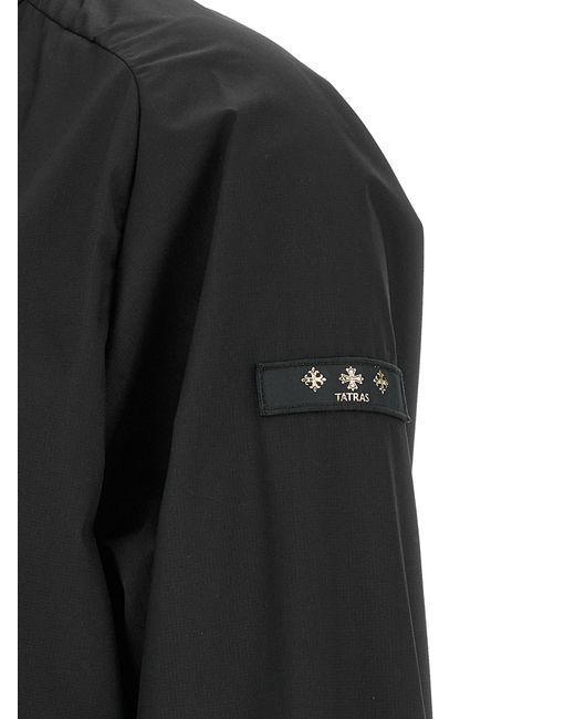Tatras Black Veria Windbreaker Nylon Down Jacket, Parka, Casual Jackets
