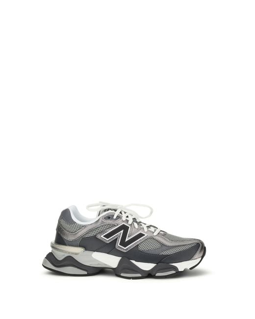 New Balance White Sneakers Abzorb Pod 9060 Upper Fabric Trainers